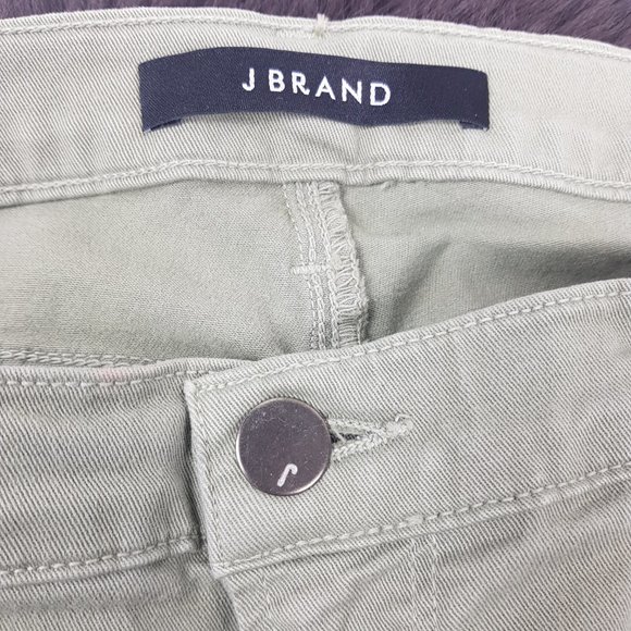 J Brand Rail Mid Rise Cropped Jean Garrison Sz 31 - Picture 5 of 7